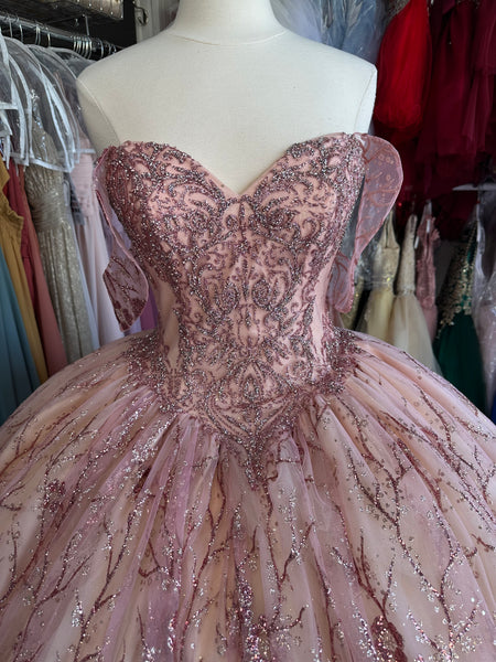 Rose Gold Quinceañera Ball gown dress