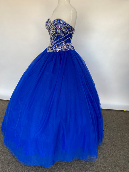 Fiesta Gowns Royal Blue Quinceañera dress in size 8