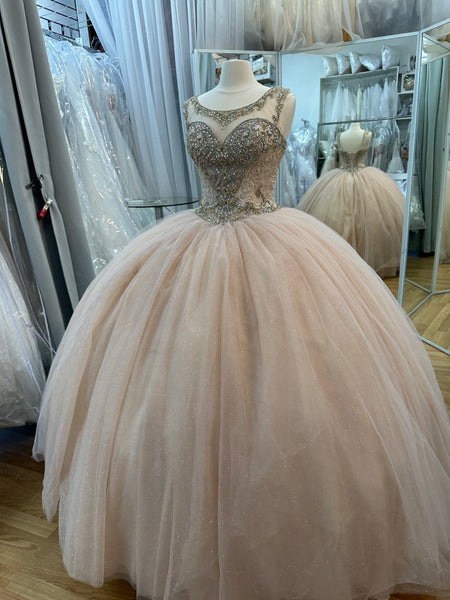 Mary’s Bridal MQ1049 in Blush/ gold size 10