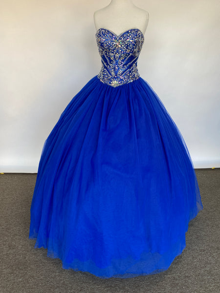 Fiesta Gowns Royal Blue Quinceañera dress in size 8