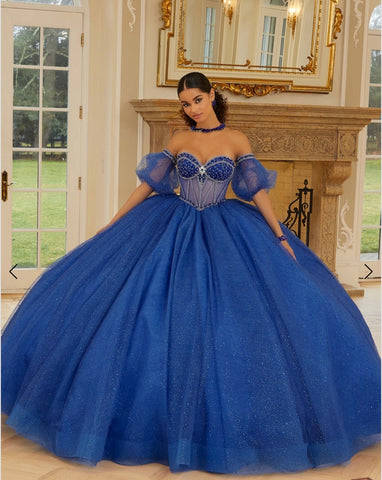 Morilee Quinceañera dress 89479 in royal blue size 12