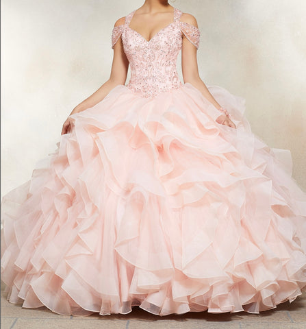 Morilee style 89226 in Blush size 10