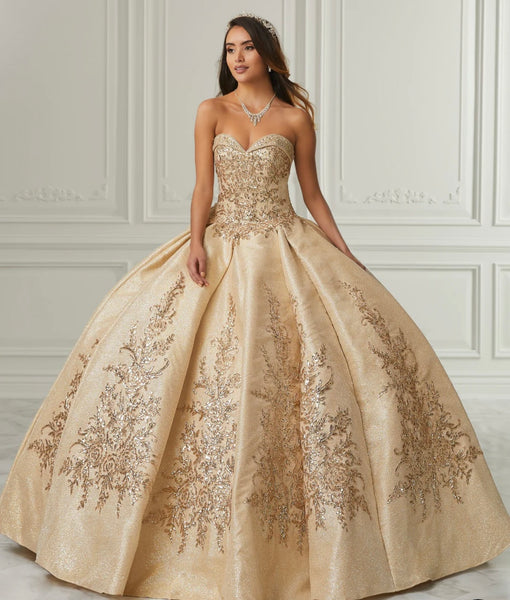 House of Wu Quinceañera Collection 26984 in Champagne size 10