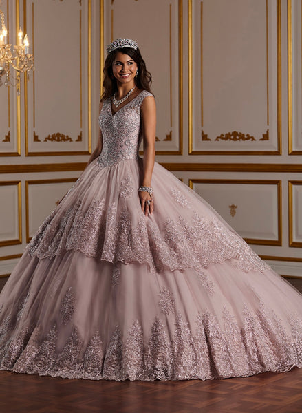 House of Wu Quinceañera Collection 26927 in Victorian Rose size 8