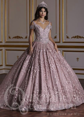 House of Wu Quinceañera Collection 26930 in Victorian Rose, size 10