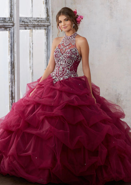 Morilee style 89122 in Black cherry size 10