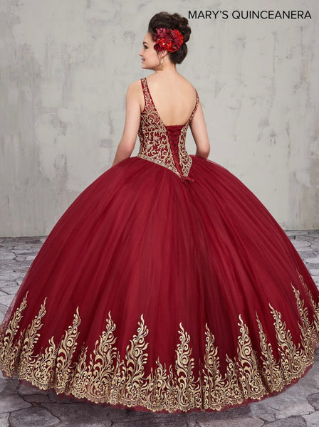 Mary’s Bridal MQ2012 in Burgundy/gold size 10