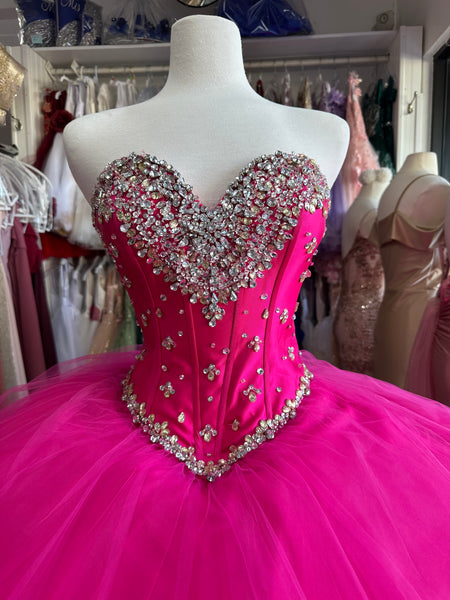 Morilee Fuchsia Quinceañera, Ballgown dress size 6