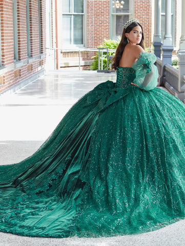 House of Wu Quinceañera Collection 26054 in Emerald Green size 8