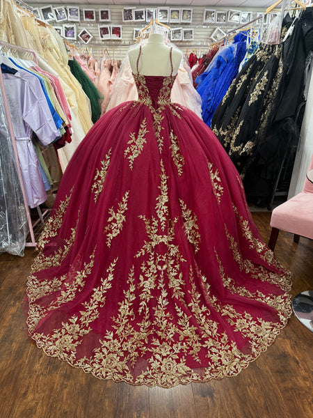 House of Wu 26035C/ burgundy/gold /10