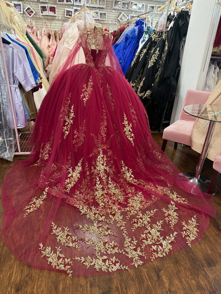 House of Wu 26035C/ burgundy/gold /10